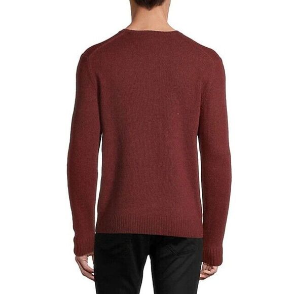 Black Brown 1826 Wool-Blend V-Neck Sweater in Spice Berry Size XL - Picture 2 of 2